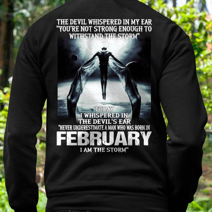 FEBRUARY - THE DEVIL WHISPERED IN MY EAR - T-SHIRT FOR MAN - DONN02 (SKU08-35-02)
