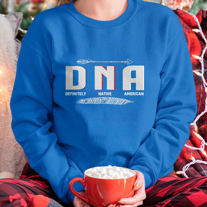 Native American T-Shirts, Vintage Native American Unisex T-Shirt/Hoodie/Sweatshirt HLT00 - Native American DNA Native Indian Pride Indigenous T-Shirt (1)