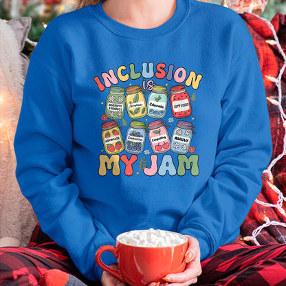 Best Teacher Shirt, Funny Teacher UnisexT-Shirt/Hoodie/Sweatshirt HLT00 - Inclusion is My Jam SPED Teacher Special Education Life T-Shirt