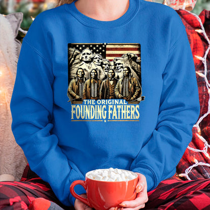 Native American T-Shirts, Vintage Native American Unisex T-Shirt/Hoodie/Sweatshirt HLT00 - The Original Founding Fathers Native American Indian Day T-Shirt
