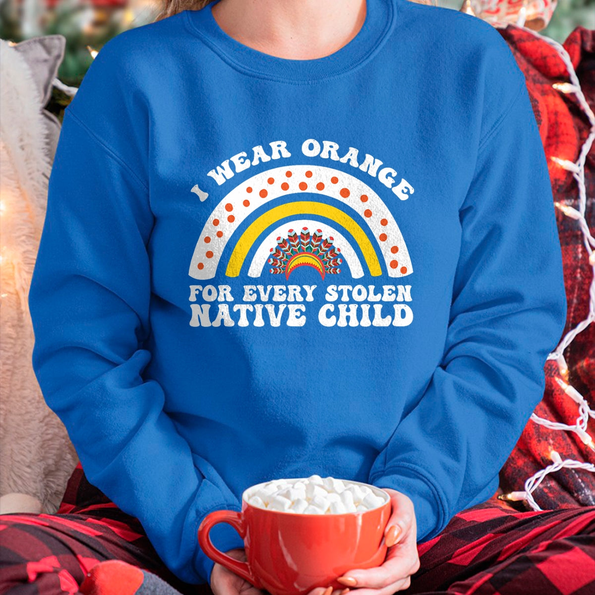Native American T-Shirts, Vintage Native American Unisex T-Shirt/Hoodie/Sweatshirt HLT00 - I Wear Orange For Every American Native Child Indian Pride T-Shirt (1)