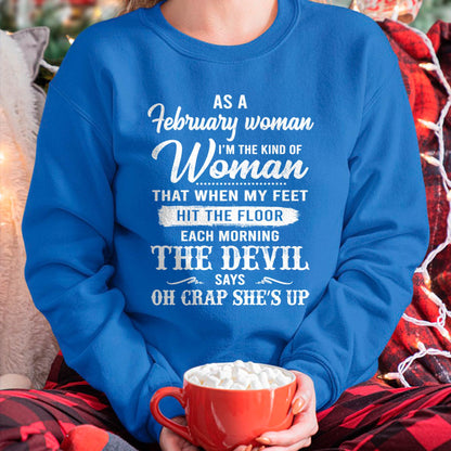 February - I'm The Kind Of Woman – T-Shirt For Woman – DOAN02 (SKU26T-01181-02)
