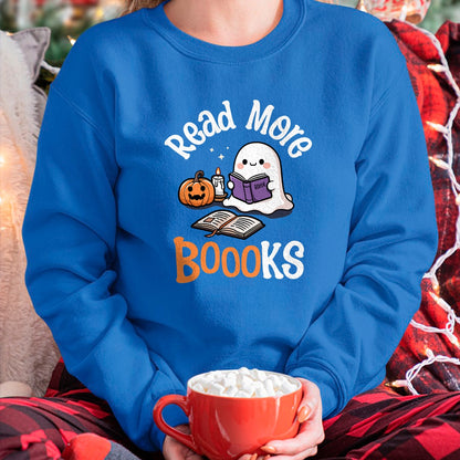 Best Teacher Shirt, Funny Teacher UnisexT-Shirt/Hoodie/Sweatshirt HLT00 - Halloween Ghost Reading Read More Books Librarian Teacher T-Shirt