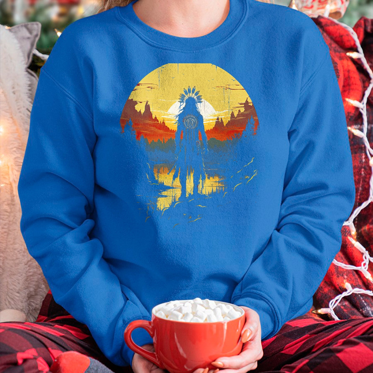Native American T-Shirts, Vintage Native American Unisex T-Shirt/Hoodie/Sweatshirt HLT00 - Native American Heritage Chief T-Shirt (1)