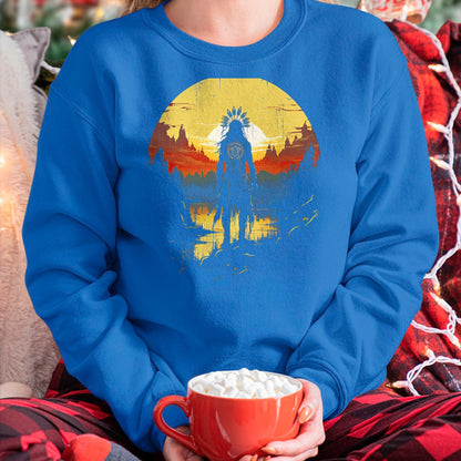 Native American T-Shirts, Vintage Native American Unisex T-Shirt/Hoodie/Sweatshirt HLT00 - Native American Heritage Chief T-Shirt (1)
