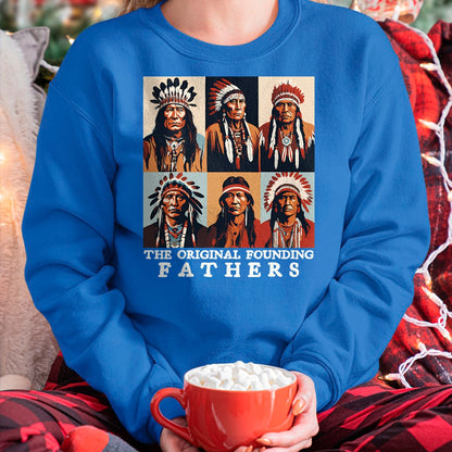 Native American T-Shirts, Vintage Native American Unisex T-Shirt/Hoodie/Sweatshirt HLT00 - The Original Founding Fathers Native American T-Shirt (1)