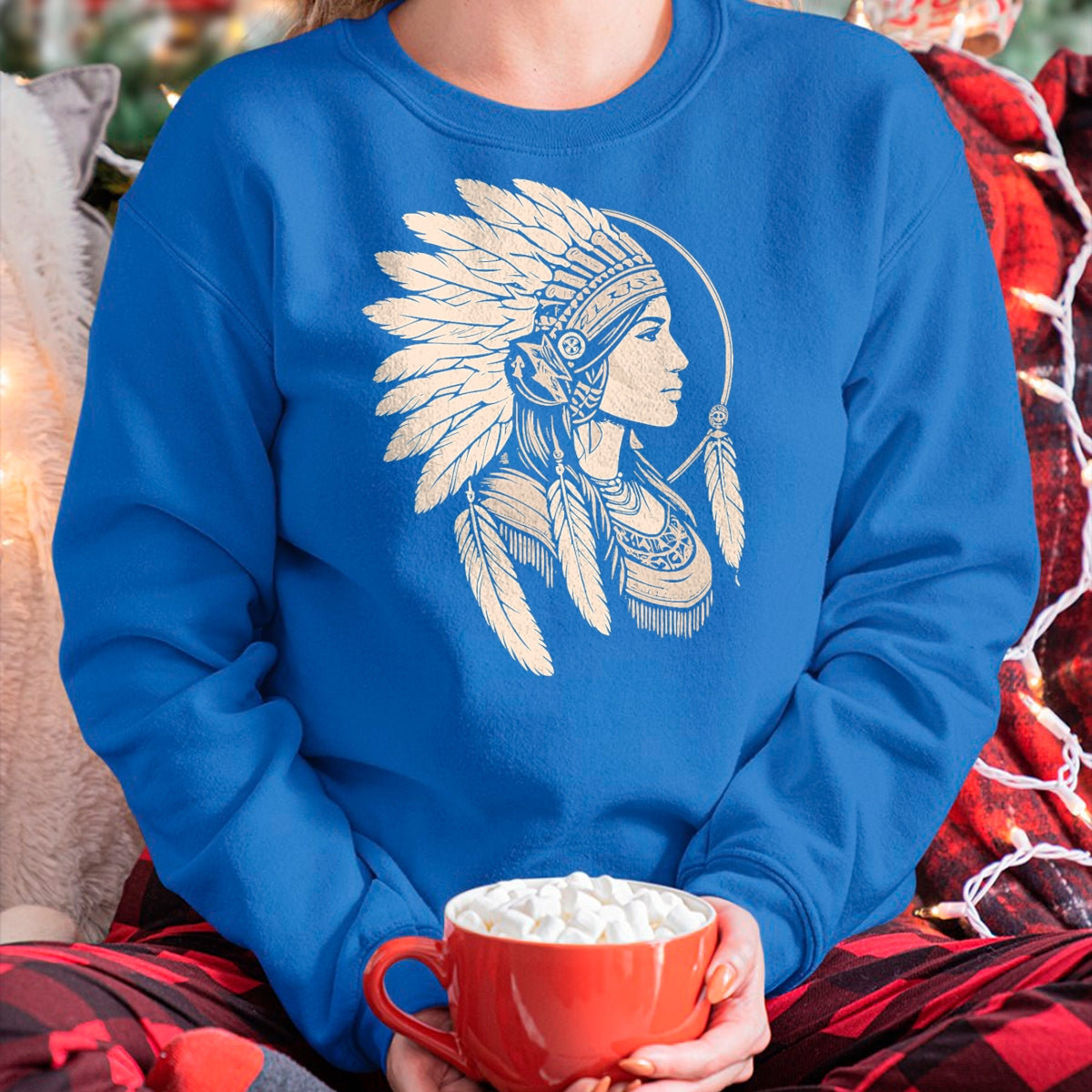 Native American T-Shirts, Vintage Native American Unisex T-Shirt/Hoodie/Sweatshirt HLT00 - Native American Woman Indian Day Pride Indigenous Cherokee T-Shirt
