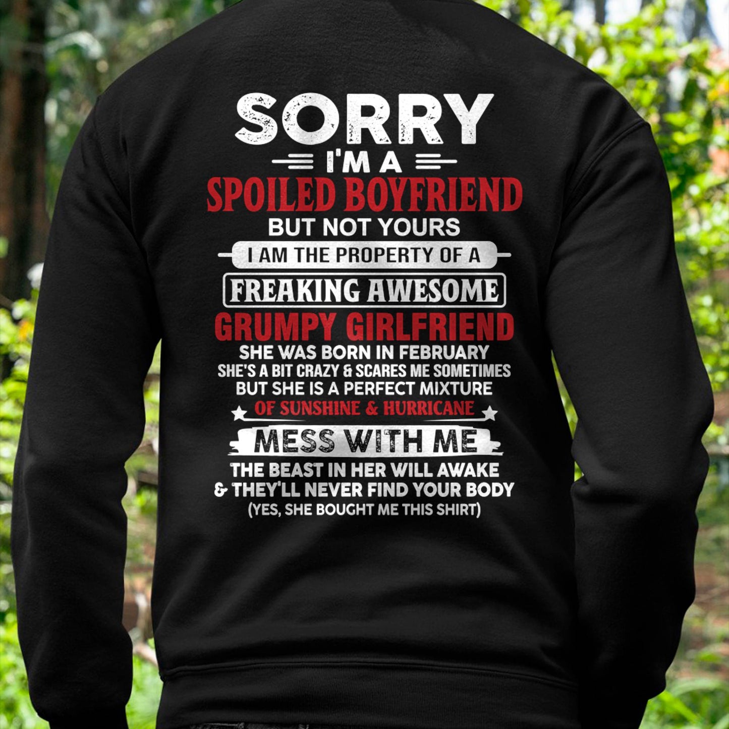 February - Spoiled Boyfriend - Perfect Gift From Girlfriend - EBIL02 (SKU11-18-02)