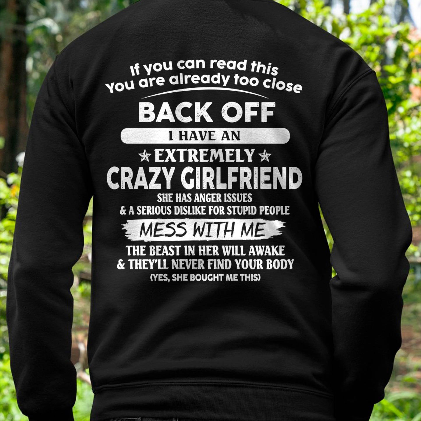 If You Can Read This You Are Already Too Close - Gift For Your Boyfriend, Husband From Wife - DONN00 (SKU07-175-00)