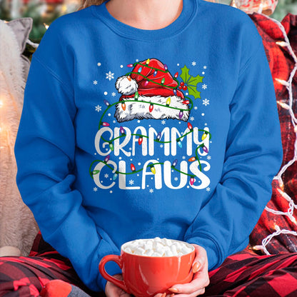 Grammy Claus Shirt Christmas Lights Pajama Family Matching Long Sleeve T-Shirt - Christmas Unisex T-Shirt/Hoodie/Sweatshirt - HNDS00