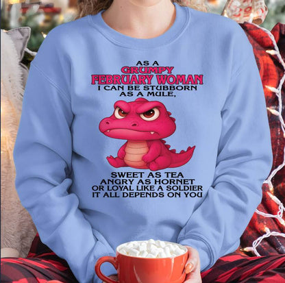 As A Grumpy January Woman - T Shirt For Woman - DONN02 (SKU09-31-02)