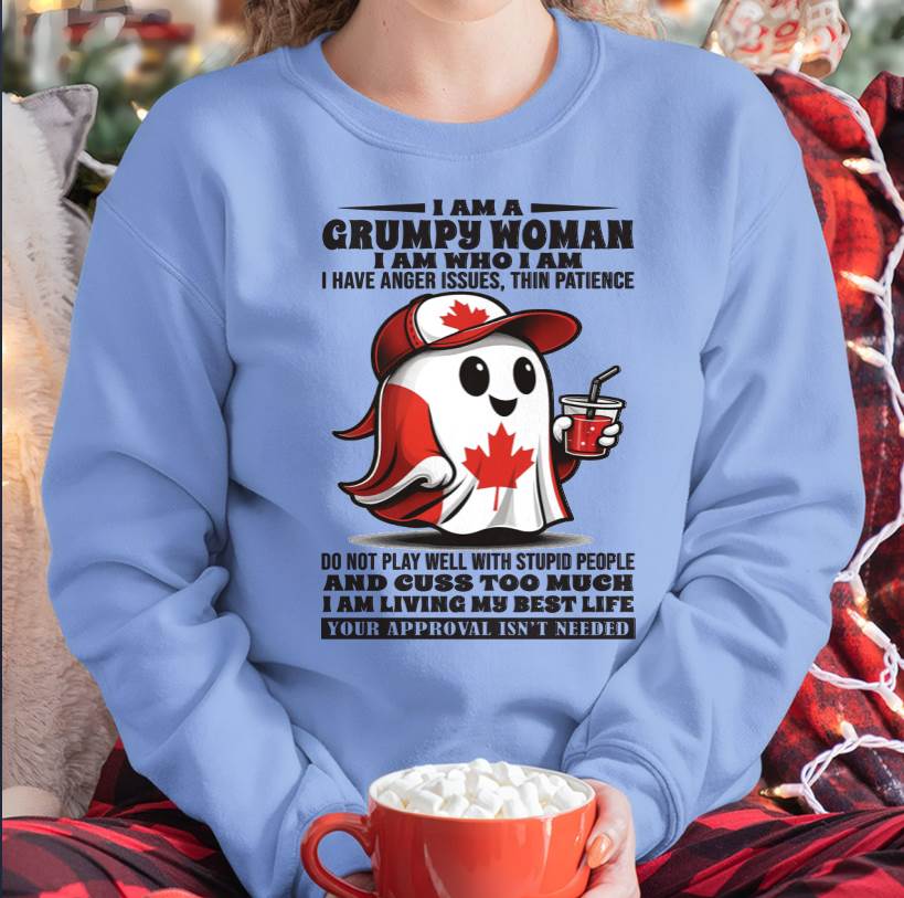 I Am A Grumpy Woman I Am Who I Am - T Shirt For Woman - DONN (SKU09-84)
