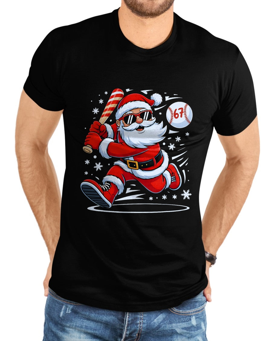 Funny Baseball Santa 67 Christmas Xmas Pajamas Boys T-Shirt - Christmas Unisex T-Shirt/Hoodie/Sweatshirt - HNDS00