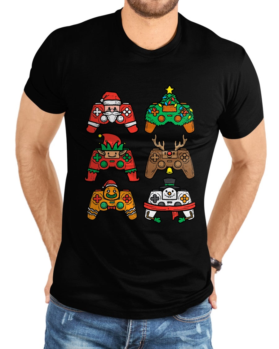 Christmas Gamer Controller Xmas Gaming T-Shirt - Christmas Unisex T-Shirt/Hoodie/Sweatshirt - HNDS00