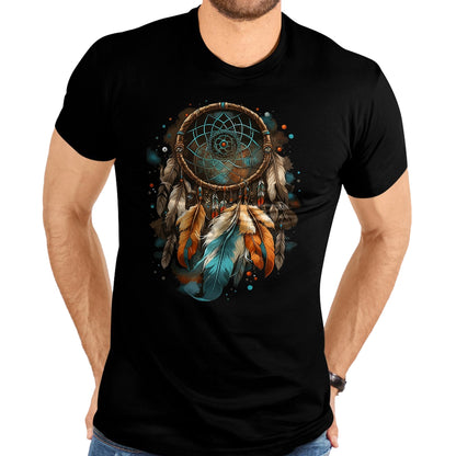 Native American T-Shirts, Vintage Native American Unisex T-Shirt/Hoodie/Sweatshirt HLT00 - Native American Dreamcatcher Indian Design T-Shirt (3)