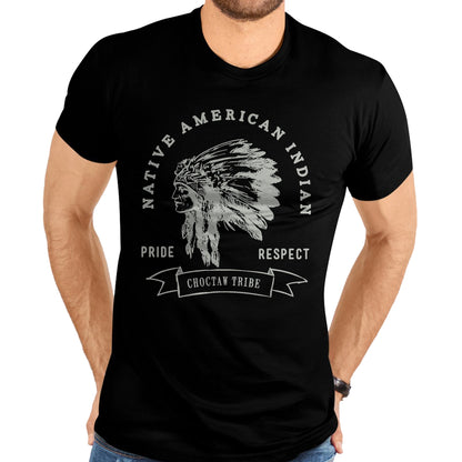 Native American T-Shirts, Vintage Native American Unisex T-Shirt/Hoodie/Sweatshirt HLT00 - American Flag - Choctaw Tribe Native American Indian Pride Respect T-Shirt (1)