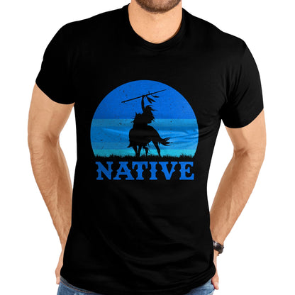 Native American T-Shirts, Vintage Native American Unisex T-Shirt/Hoodie/Sweatshirt HLT00 - Northwest Native American Knight Pride Mountain Warrior T-Shirt (2)
