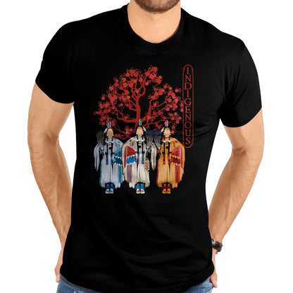 Native American T-Shirts, Vintage Native American Unisex T-Shirt/Hoodie/Sweatshirt HLT00 - Native American Indigenous Red Hand Indian Blood Themed T-Shirt (7)