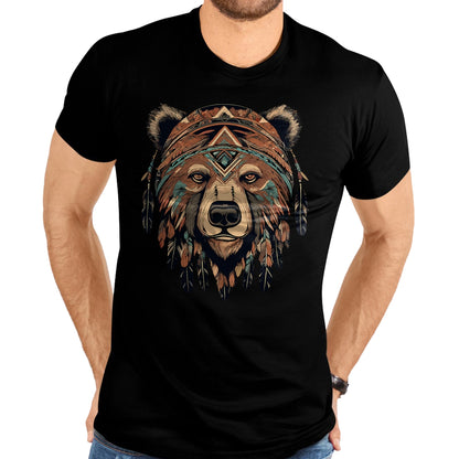 Native American T-Shirts, Vintage Native American Unisex T-Shirt/Hoodie/Sweatshirt HLT00 - Native American Bear Artwork T-Shirt