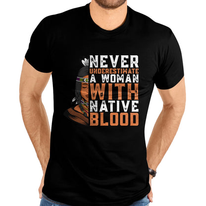 Native American T-Shirts, Vintage Native American Unisex T-Shirt/Hoodie/Sweatshirt HLT00 - Indian A Woman With Native Blood Native American T-Shirt