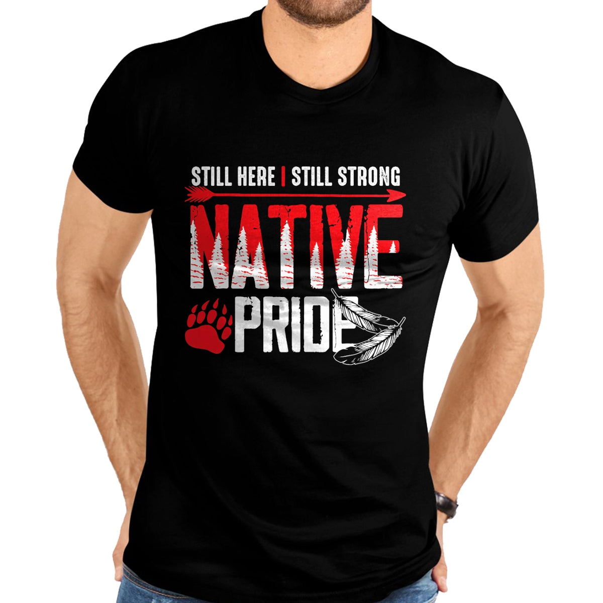 Native American T-Shirts, Vintage Native American Unisex T-Shirt/Hoodie/Sweatshirt HLT00 - Native American Heritage Indigenous Pride Native American T-Shirt (1)