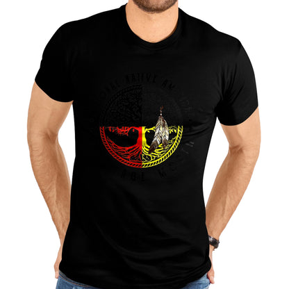 Native American T-Shirts, Vintage Native American Unisex T-Shirt/Hoodie/Sweatshirt HLT00 - Native Tree Roots Leather Native American Heritage Month T-Shirt (1)