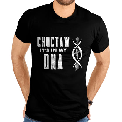 Native American T-Shirts, Vintage Native American Unisex T-Shirt/Hoodie/Sweatshirt HLT00 - American Flag - Choctaw Native American DNA Roots Indian Pride T-Shirt (1)