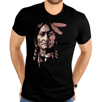 Native American T-Shirts, Vintage Native American Unisex T-Shirt/Hoodie/Sweatshirt HLT00 - Sitting Bull Native American Indian Chief Lakota Sioux Pride T-Shirt (1)