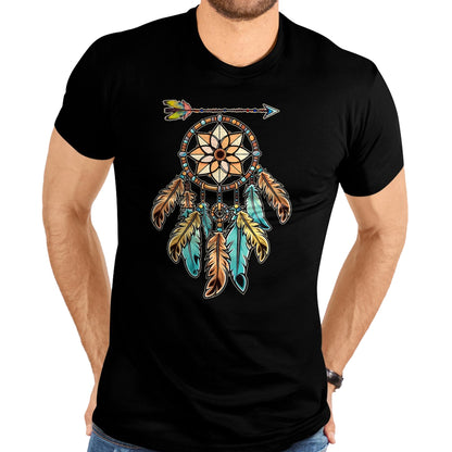 Native American T-Shirts, Vintage Native American Unisex T-Shirt/Hoodie/Sweatshirt HLT00 - Dream Catcher White Buffalo Native American Boho vibe T-Shirt