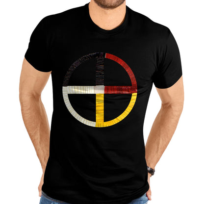 Native American T-Shirts, Vintage Native American Unisex T-Shirt/Hoodie/Sweatshirt HLT00 - Native American Indian Medicine Wheel T-Shirt (1)