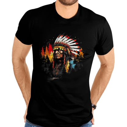 Native American T-Shirts, Vintage Native American Unisex T-Shirt/Hoodie/Sweatshirt HLT00 - Native American Chief Tribes Culture Sacred Sioux T-Shirt (2)