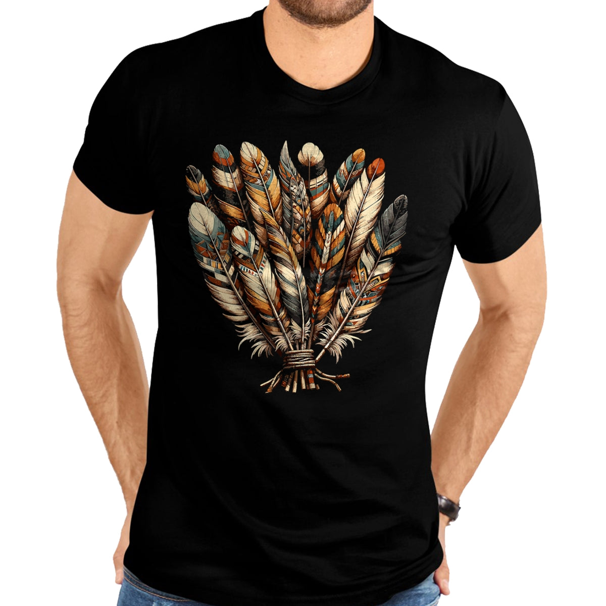 Native American T-Shirts, Vintage Native American Unisex T-Shirt/Hoodie/Sweatshirt HLT00 - Strong Indigenous Woman Native American Indigenous T-Shirt (1)
