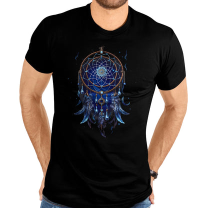 Native American T-Shirts, Vintage Native American Unisex T-Shirt/Hoodie/Sweatshirt HLT00 - Native American Dreamcatcher Indian Design T-Shirt (1)
