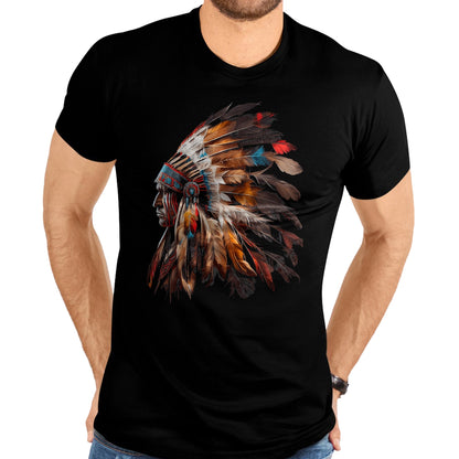 Native American T-Shirts, Vintage Native American Unisex T-Shirt/Hoodie/Sweatshirt HLT00 - Native American Indian Headdress Graphic Tees Men Women T-Shirt