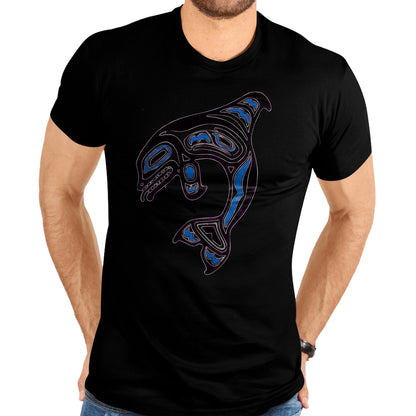 Native American T-Shirts, Vintage Native American Unisex T-Shirt/Hoodie/Sweatshirt HLT00 - Killer Whale Orca Pacific NW Native American Indian T-Shirt
