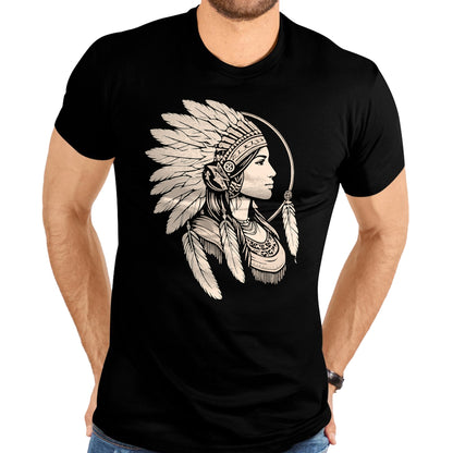 Native American T-Shirts, Vintage Native American Unisex T-Shirt/Hoodie/Sweatshirt HLT00 - Native American Woman Indian Day Pride Indigenous Cherokee T-Shirt