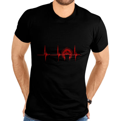Native American T-Shirts, Vintage Native American Unisex T-Shirt/Hoodie/Sweatshirt HLT00 - Native American Headdress Indian Chief Heartbeat EKG Pulse T-Shirt