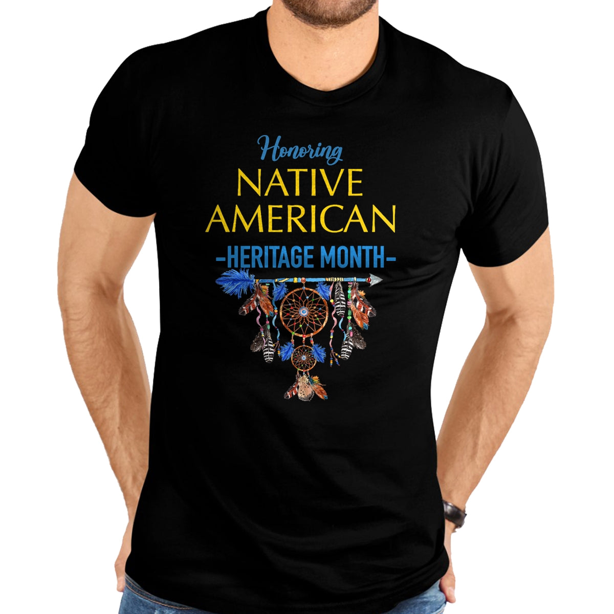 Native American T-Shirts, Vintage Native American Unisex T-Shirt/Hoodie/Sweatshirt HLT00 - It's All Indian Land Native American Heritage Month 2021 T-Shirt (1)