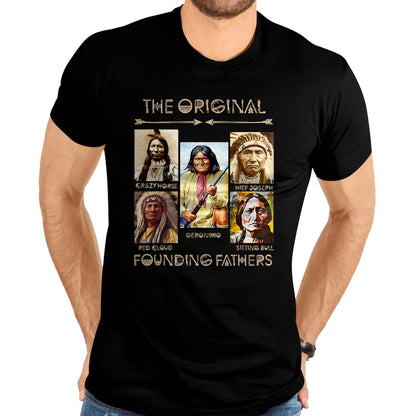Native American T-Shirts, Vintage Native American Unisex T-Shirt/Hoodie/Sweatshirt HLT00 - The Original Founding Fathers Native American Themed T-Shirt (1)