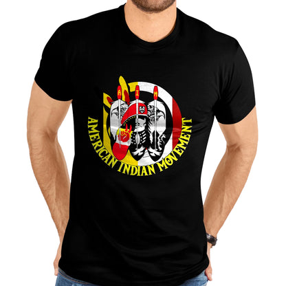 Native American T-Shirts, Vintage Native American Unisex T-Shirt/Hoodie/Sweatshirt HLT00 - Native American Pride Indian Movement T-Shirt
