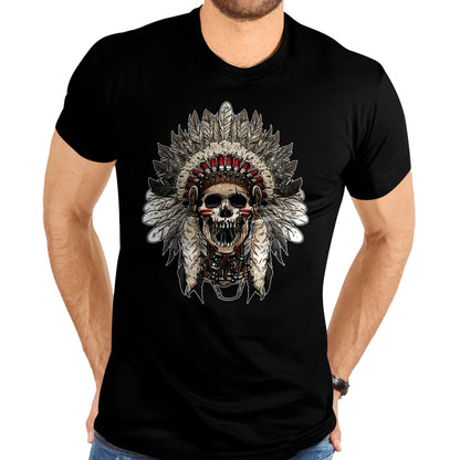Native American T-Shirts, Vintage Native American Unisex T-Shirt/Hoodie/Sweatshirt HLT00 - American Flag - Chief Head Native American Indians Warbonnets Headdress T-Shirt (1)
