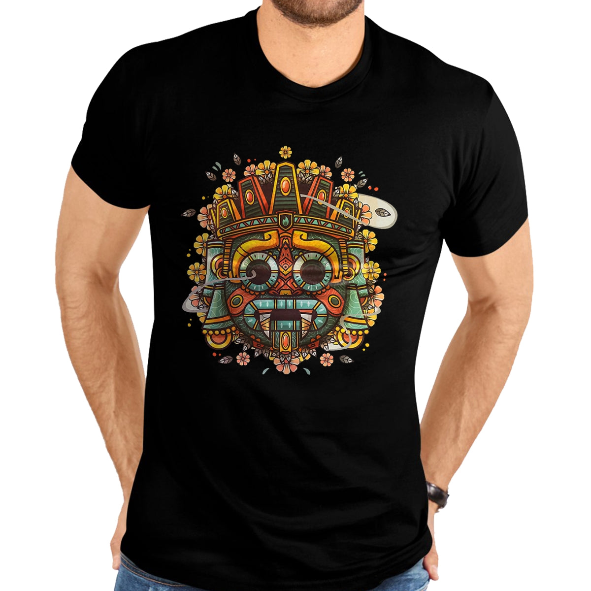 Native American T-Shirts, Vintage Native American Unisex T-Shirt/Hoodie/Sweatshirt HLT00 - Ponca Tribe Native American Indian Respect Skull Design T-Shirt