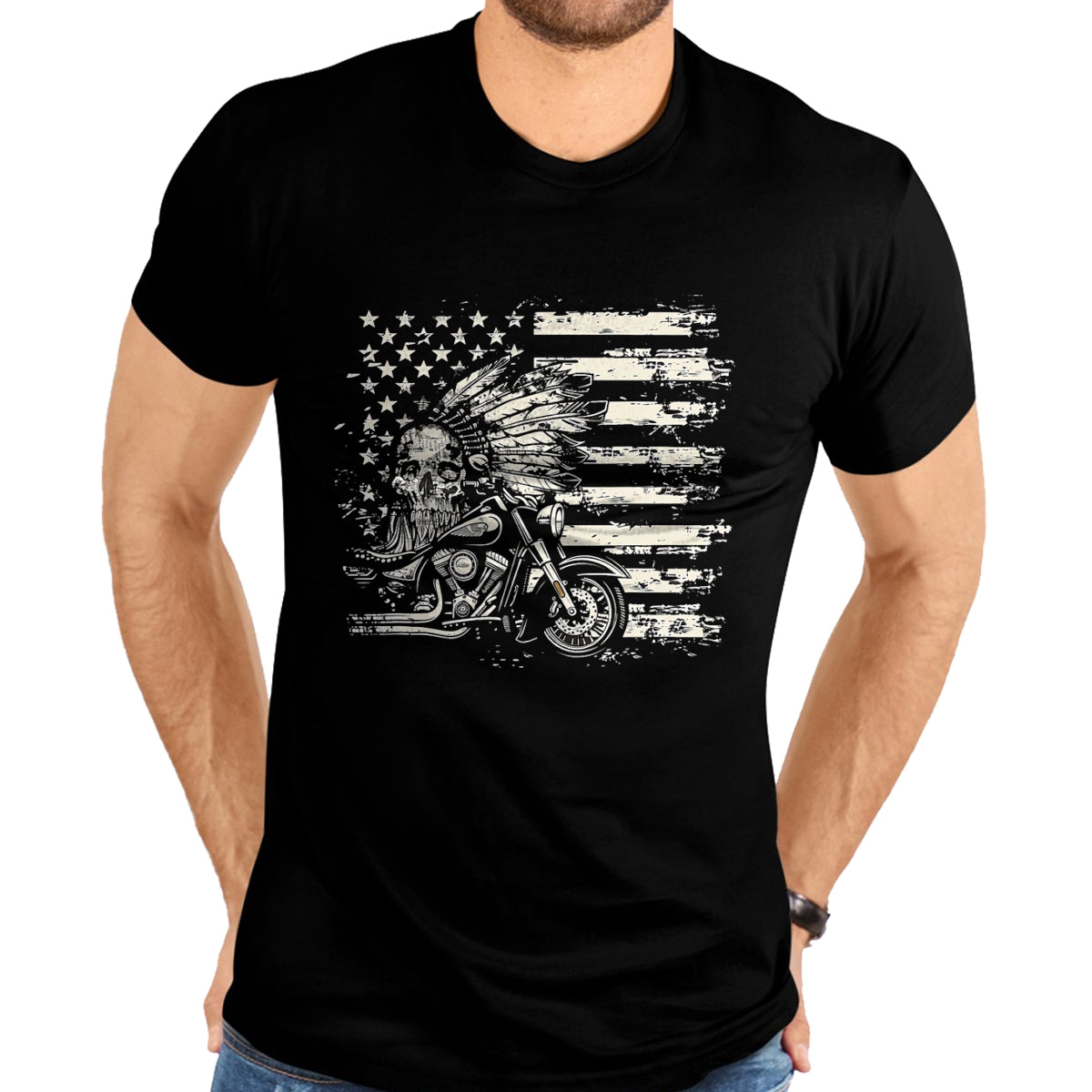Native American T-Shirts, Vintage Native American Unisex T-Shirt/Hoodie/Sweatshirt HLT00 - Native American bikes Motorcycle Indian Bikers old classic T-Shirt