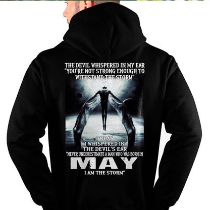 MAY - THE DEVIL WHISPERED IN MY EAR - T-SHIRT FOR MAN - DONN05 (SKU08-35-05)