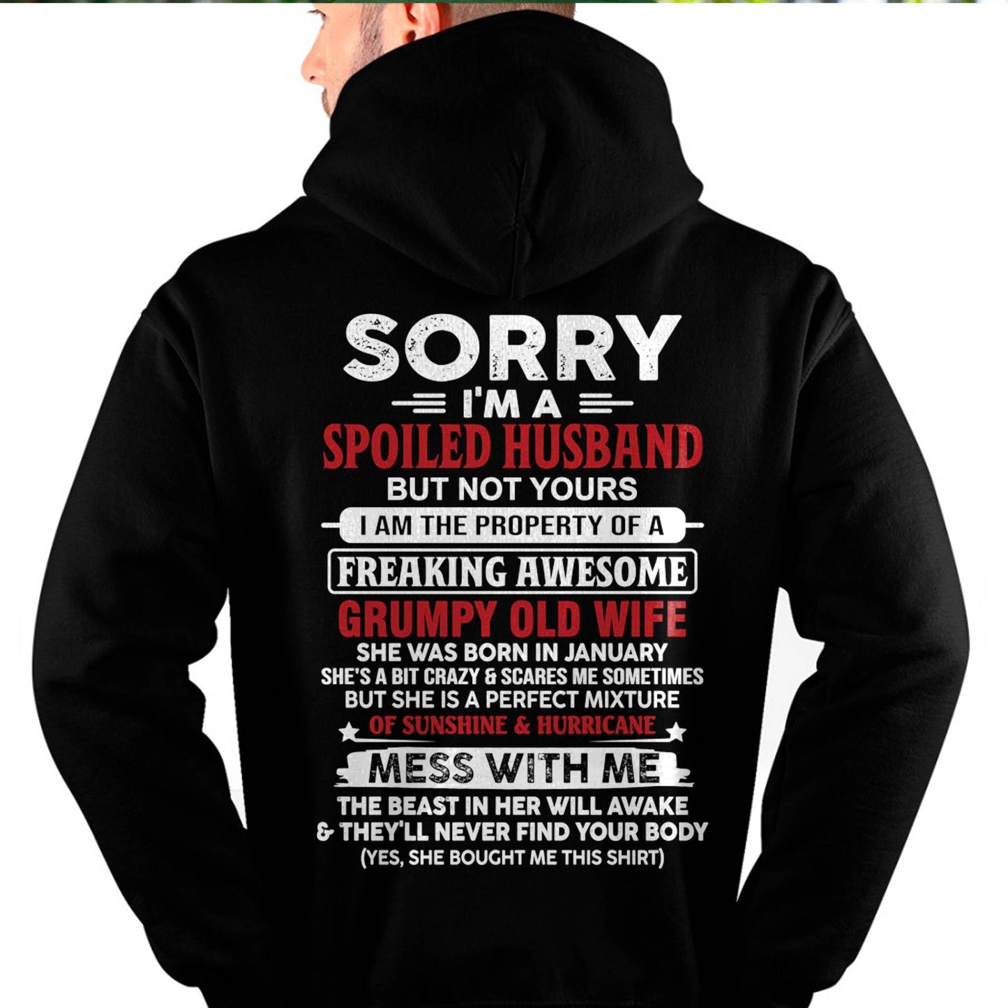 January - Spoiled Husband - Perfect Gift From Wife - EBIL01 (SKU11-02-01)