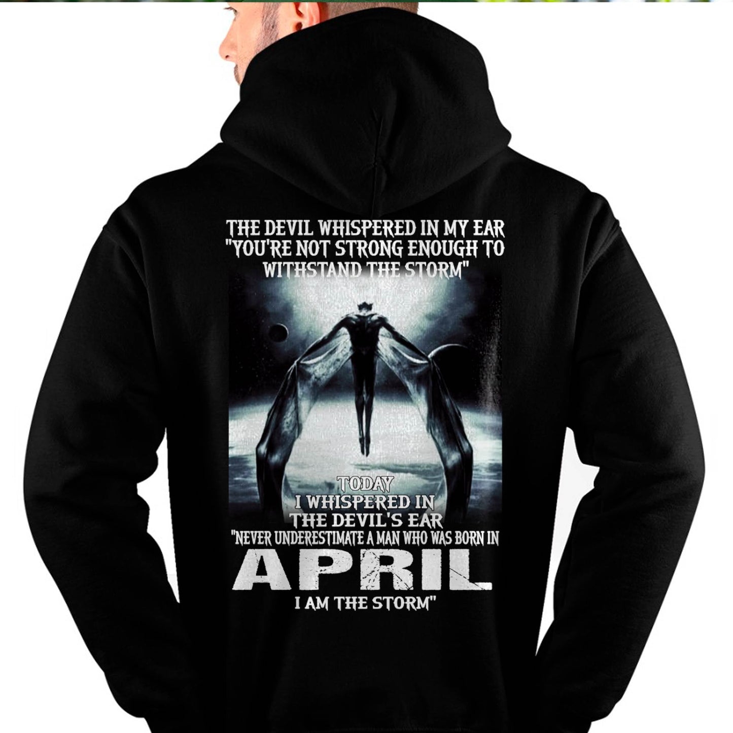 APRIL - THE DEVIL WHISPERED IN MY EAR - T-SHIRT FOR MAN - DONN04 (SKU08-35-04)