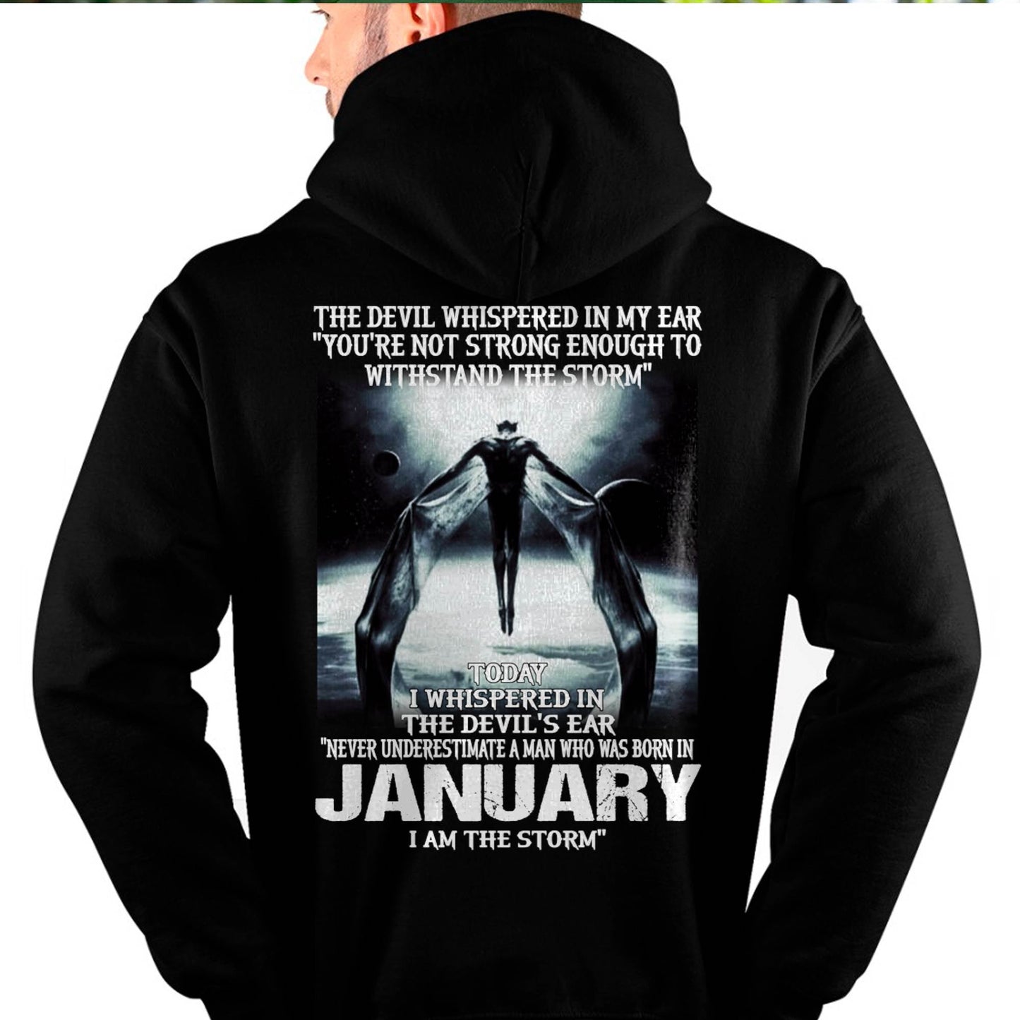 JANUARY - THE DEVIL WHISPERED IN MY EAR - T-SHIRT FOR MAN - DONN01 (SKU08-35-01)