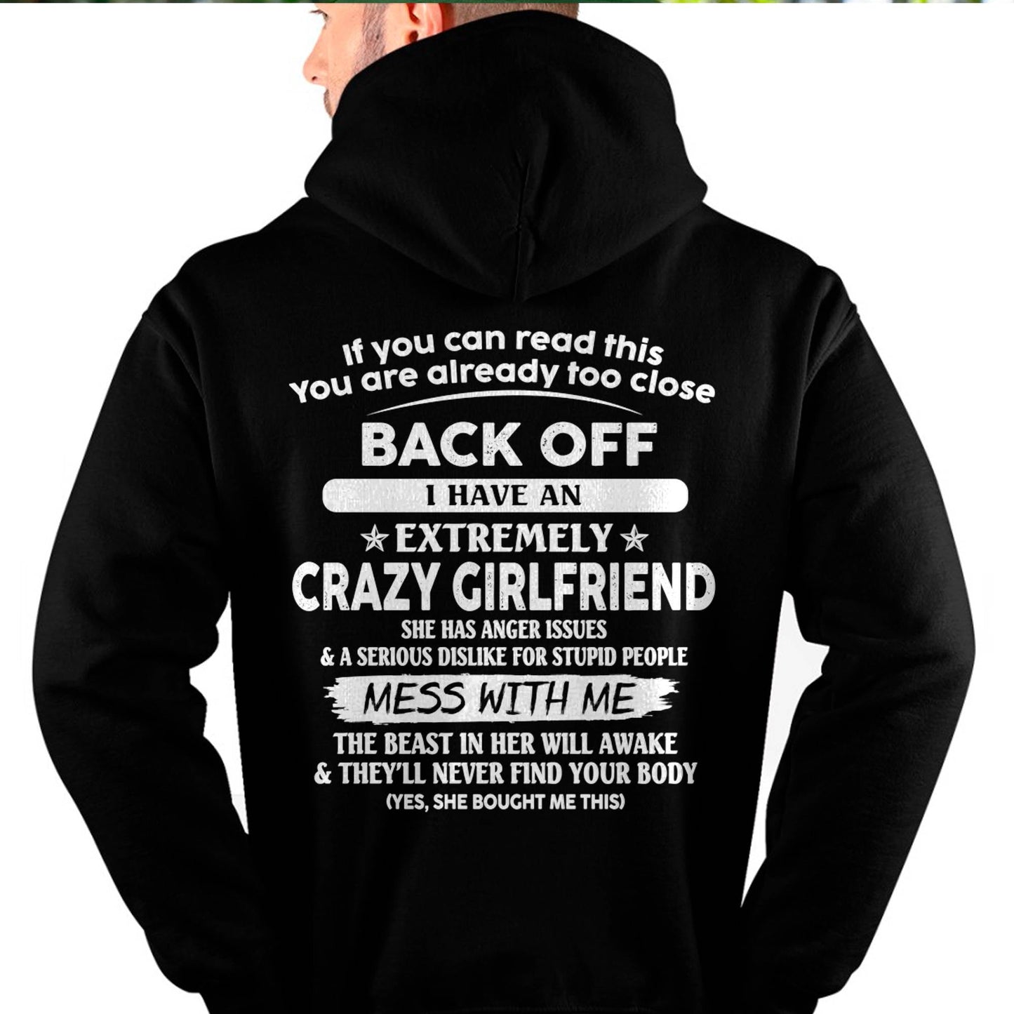 If You Can Read This You Are Already Too Close - Gift For Your Boyfriend, Husband From Wife - DONN00 (SKU07-175-00)