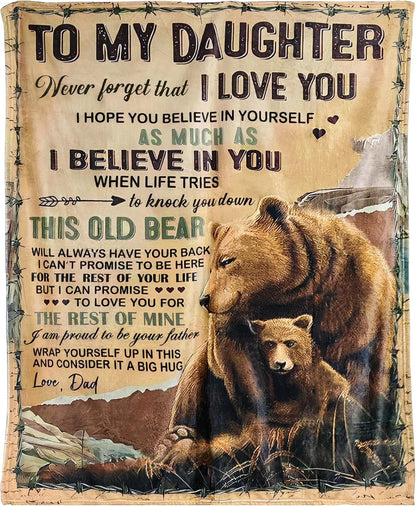 Special Gift For Your Daughter Blanket - From Dad