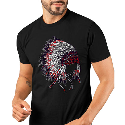 Native American T-Shirts, Vintage Native American Unisex T-Shirt/Hoodie/Sweatshirt HLT00 - Indian Headdress - Native American Roots Indigenous T-Shirt